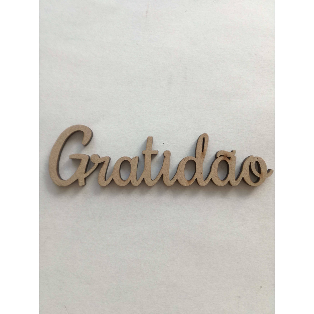 Palavra MDF Gatidão