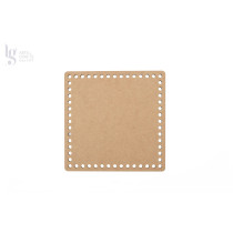 BASE QUADRADA COM FUROS 10 cm