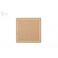 BASE QUADRADA COM FUROS 10 cm