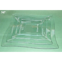 Prato quadrado curvo  30x30