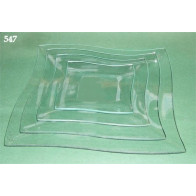 Prato quadrado curvo  30x30