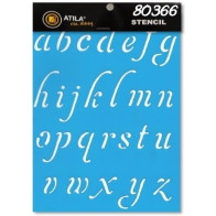 Stencil Alfabeto Manuscrito Minusculas 