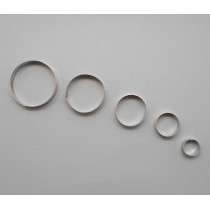 Conjunto de 5 pcs cortador redondo em metal 