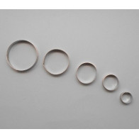 Conjunto de 5 pcs cortador redondo em metal 