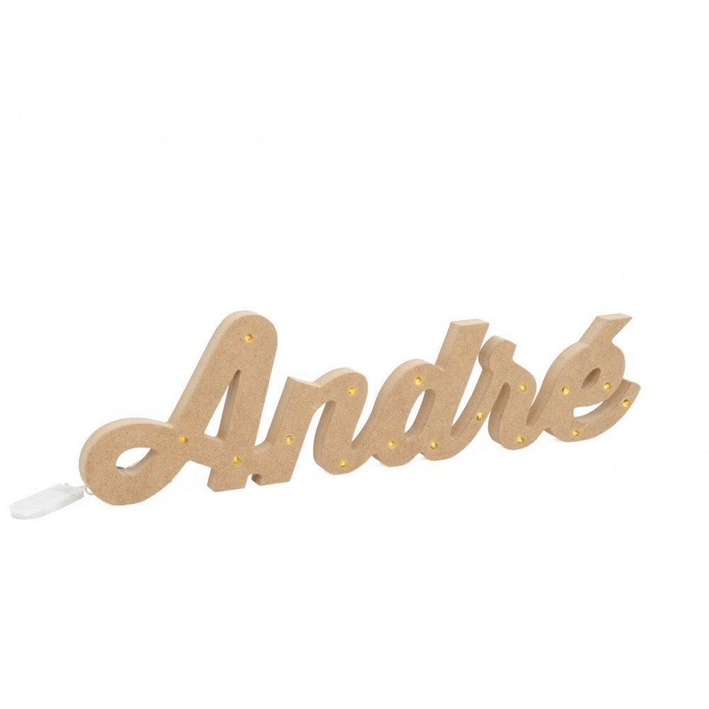 NOME PERSONALIZAVEL C/LED ATE 5 LETRAS 