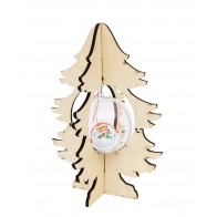 ÁRVORE CHOUPO COM BOLA ACRÍLICA