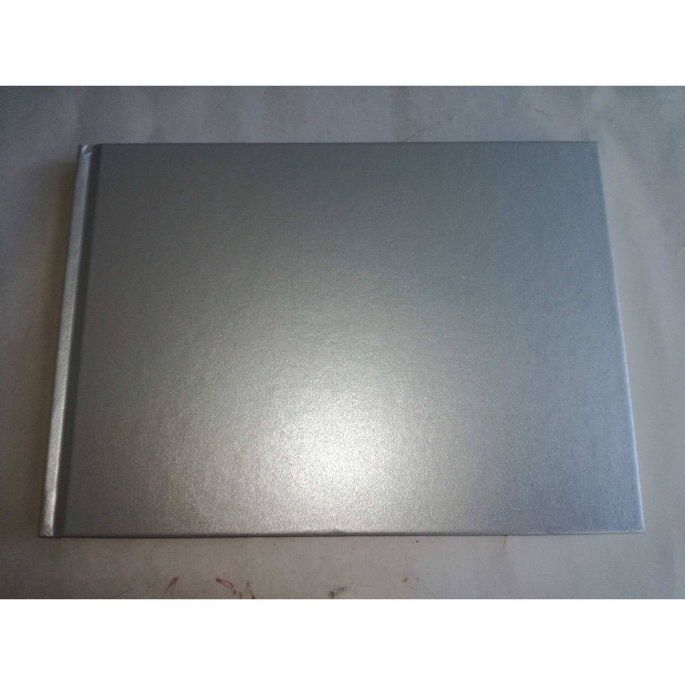 Livro de Honra A5  Prata Metalizado horizontal