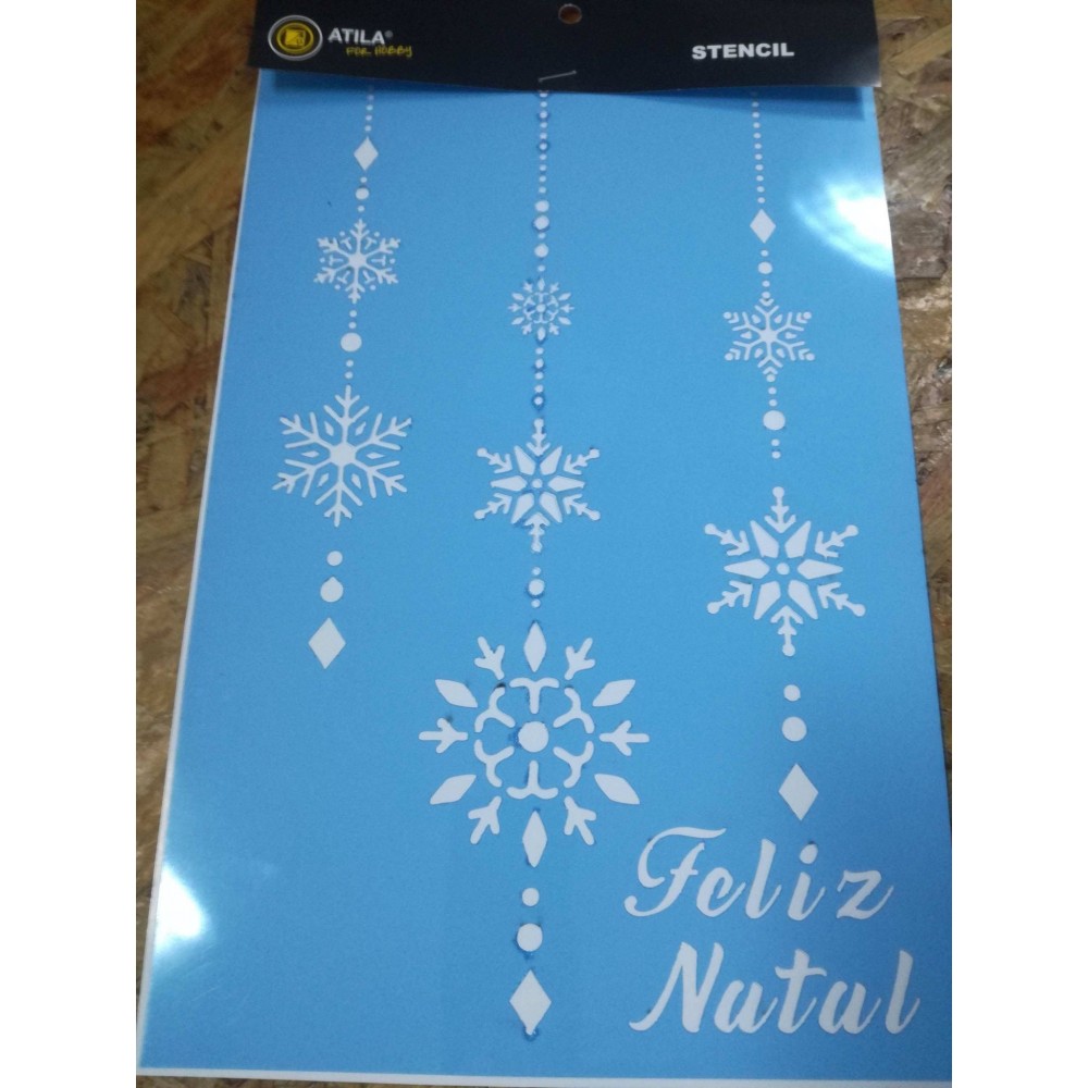 Stencil Àtila Feliz Natal