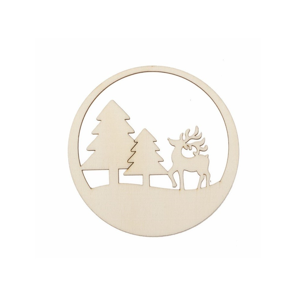  BOLA C/PINHEIRO 9X9X0.2CM CHOUPO