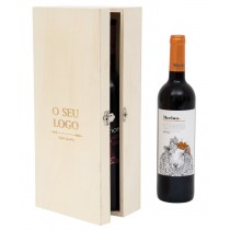 CAIXA P/ 2 GARRAFAS  C/ LOGO PERSONALIZADO