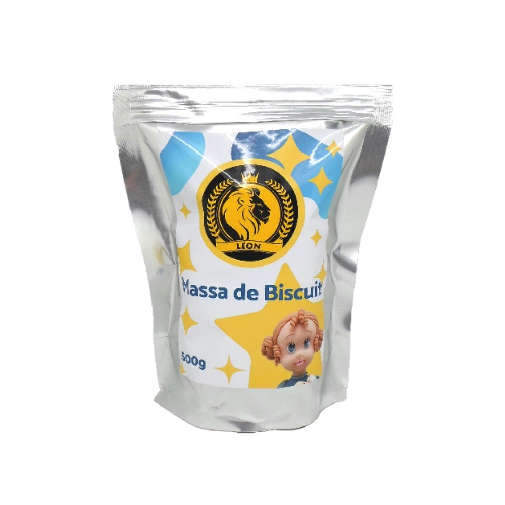 Massa Biscuit ou Porcelana Fria Léon - Natural