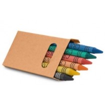 Caixa com 6 lapis de cera