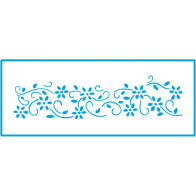 STENCIL - BARRA DE FLORES