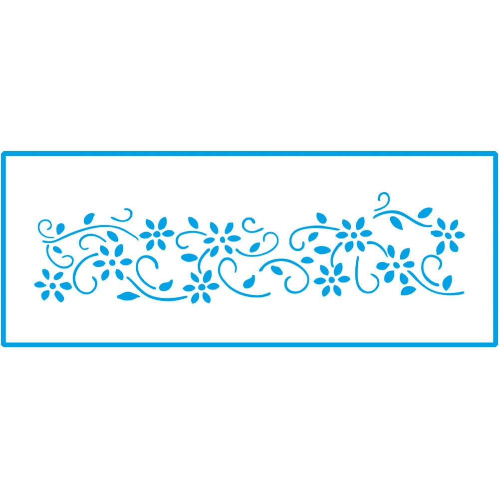 STENCIL - BARRA DE FLORES