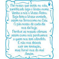 STENCIL - PAI NOSSO NO PERGAMINHO