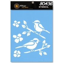 Stencil "Passarinhos" 