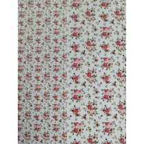 Cartolina Dupla face Estampada Rosas