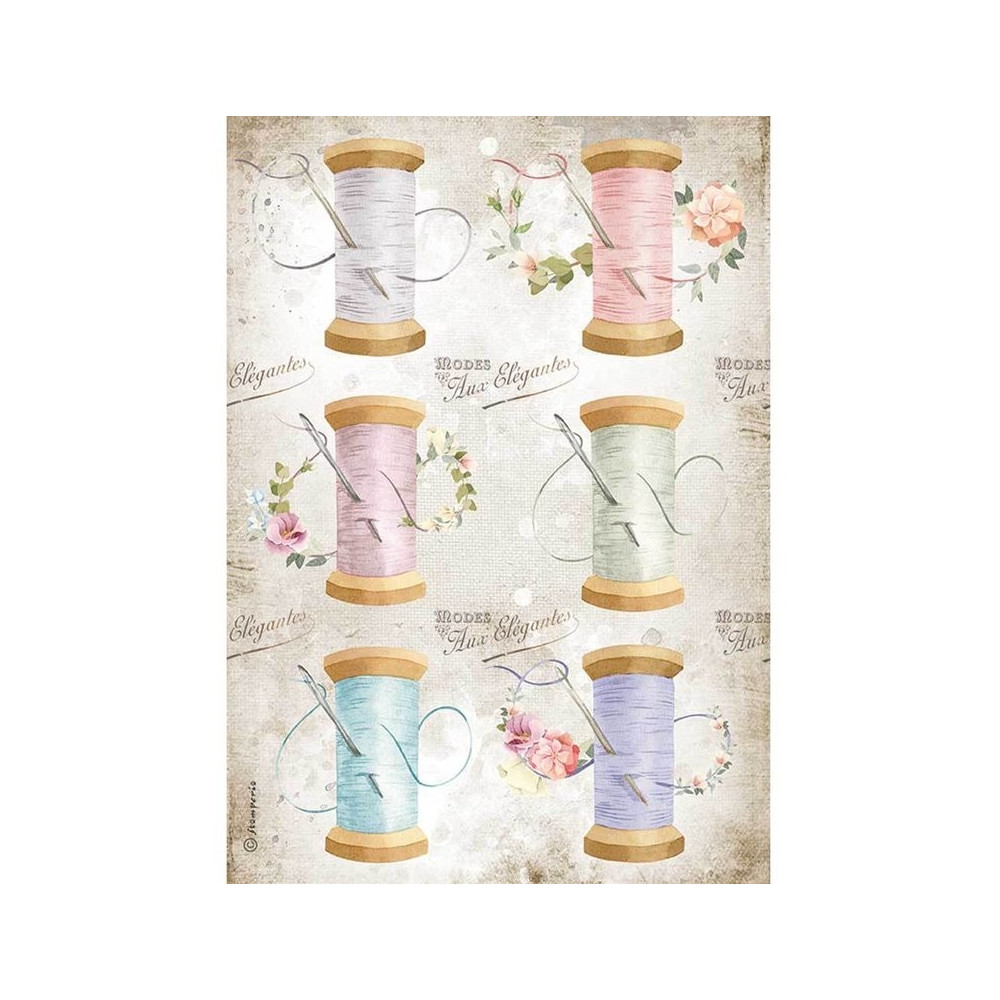 Papel Arroz  Romantic  Threads  STAMPERIA