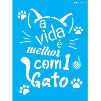 STENCIL OPA  A VIDA É MELHOR