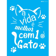 STENCIL OPA  A VIDA É MELHOR