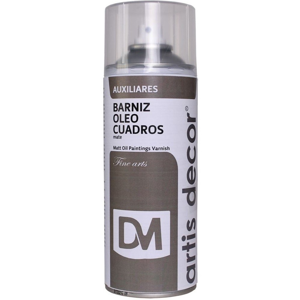 VERNIZ SPRAY  MATE TELAS ÓLEO 