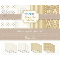 Bloco Papel Scrapbooking Basicos Ouro 30x30cm