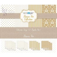 Bloco Papel Scrapbooking Basicos Ouro 30x30cm