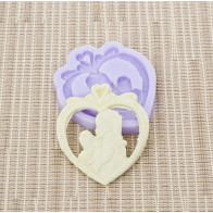 MOLDE SILICONE CORAÇÂO MENINA COMUNHÃO