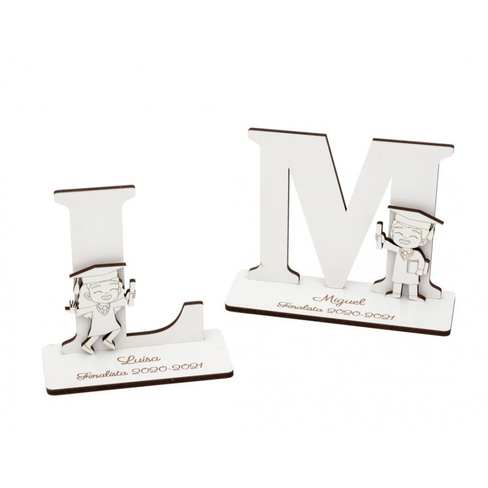 LETRA PERSONALIZAVEL BRANCO COM FINALISTA