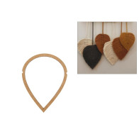 CONJ. 2 MOLDES MACRAME FOLHA