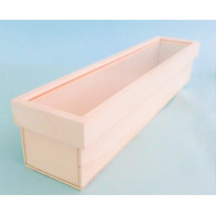 Caixa para vela com tampa de vidro