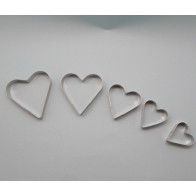 Conjunto de 5 pcs  cortador coração