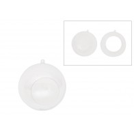 BOLA ACRILICA  C/ABERTURA 10 CM