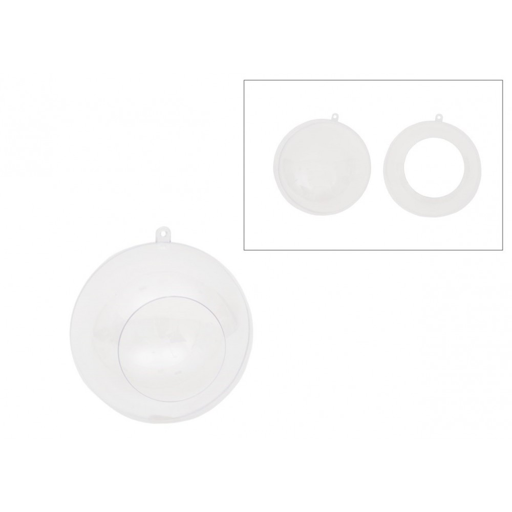 BOLA ACRILICA  C/ABERTURA 10 CM