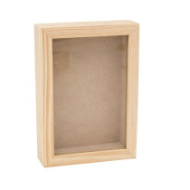 MOLDURA COM PROFUNDIDADE  C/VIDRO