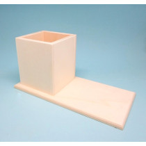 Suporte para Lápis quadrado com base