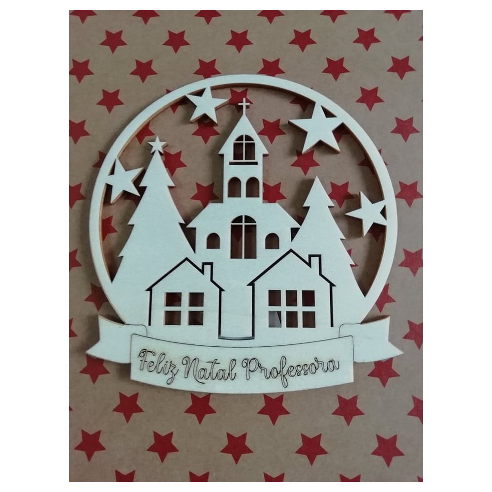 BOLA DE NATAL - Feliz Natal Professora