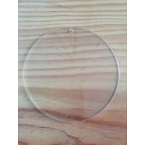 BASE ACRILICA  COM FURO 10 CM