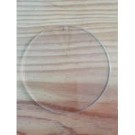 BASE ACRILICA  COM FURO 10 CM