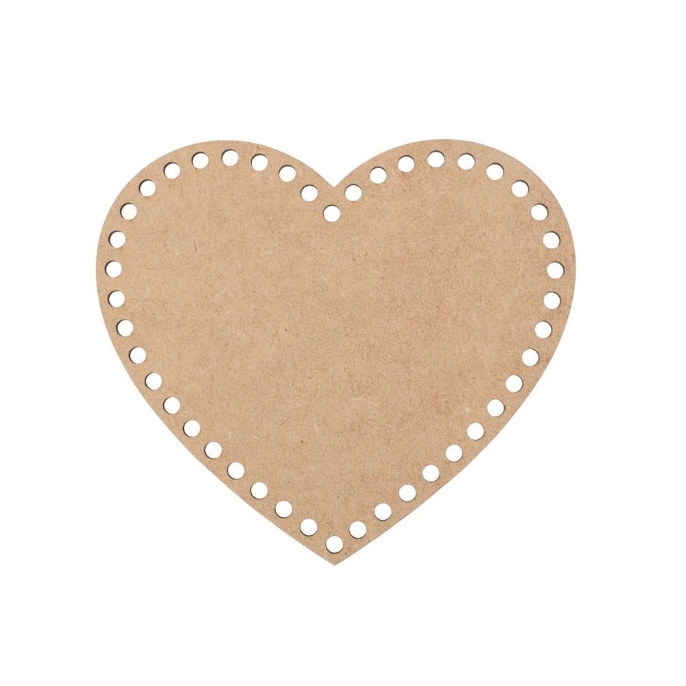 BASE CORAÇÃO COM FUROS