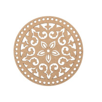 BASE REDONDA COM FUROS MDF