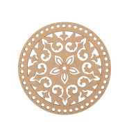 BASE REDONDA COM FUROS MDF