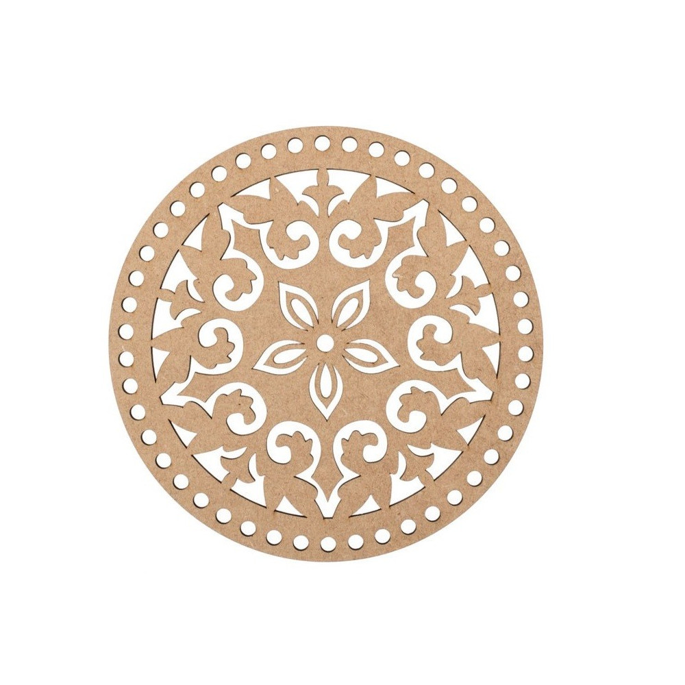 BASE REDONDA COM FUROS MDF