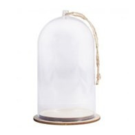 Campânula ou Cupula Acrilica c/ base de MDF 