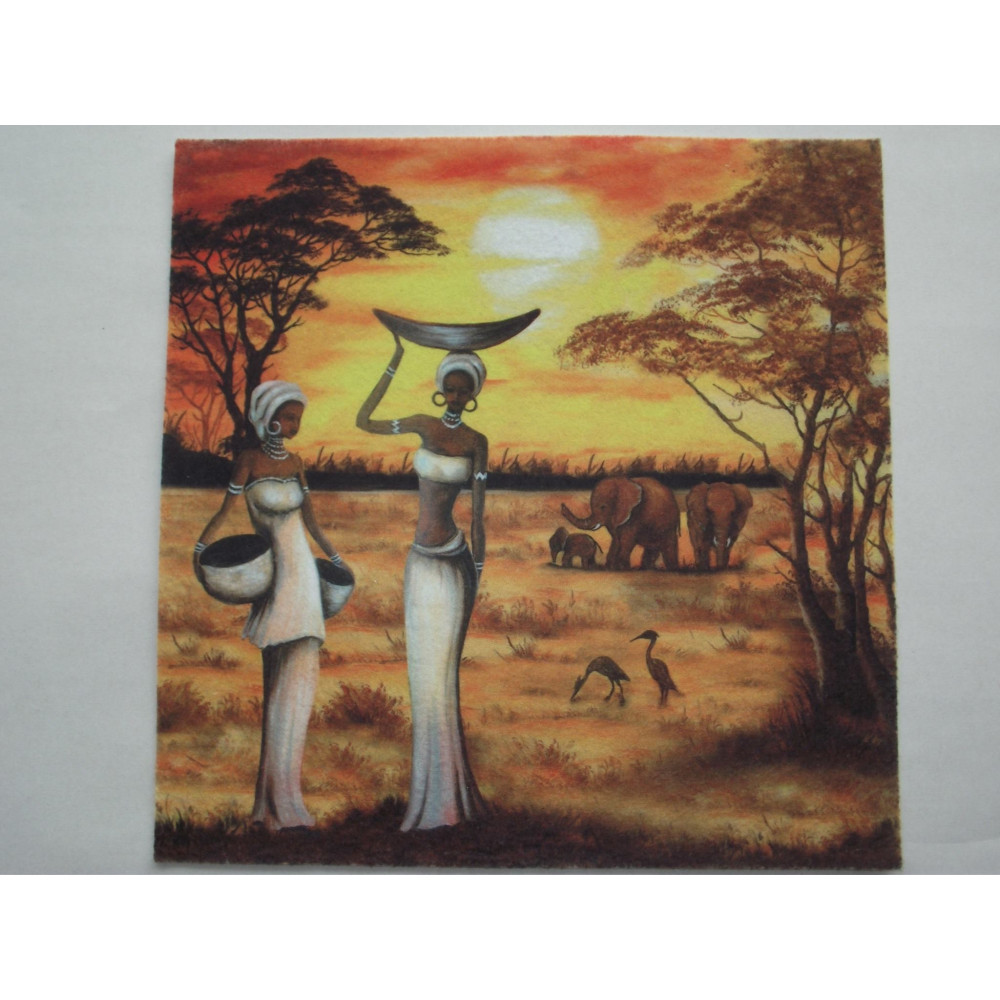 Feltro estampado África