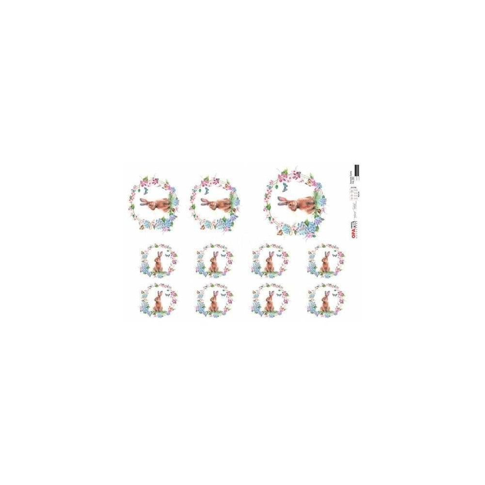 Papel Decoupage Grinalda Coelho