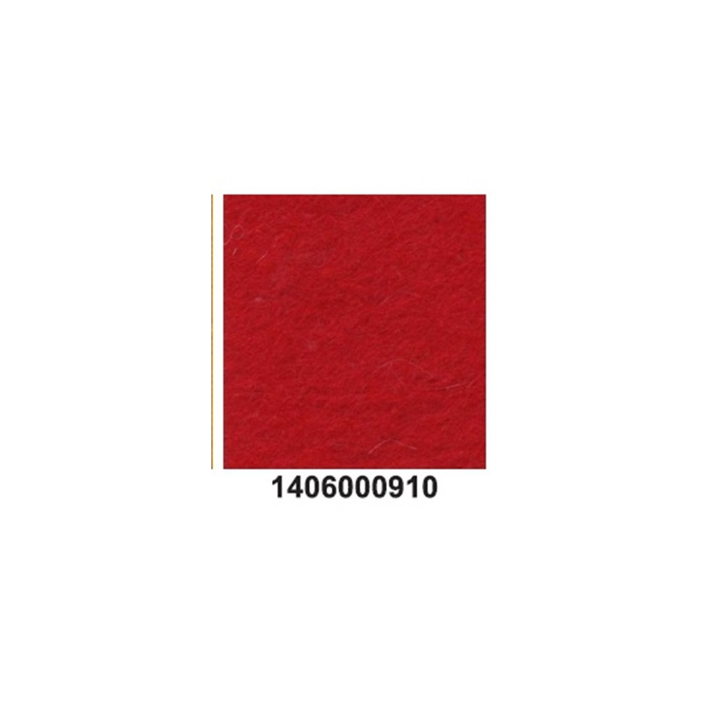 Feltro lã merino grosso vermelho