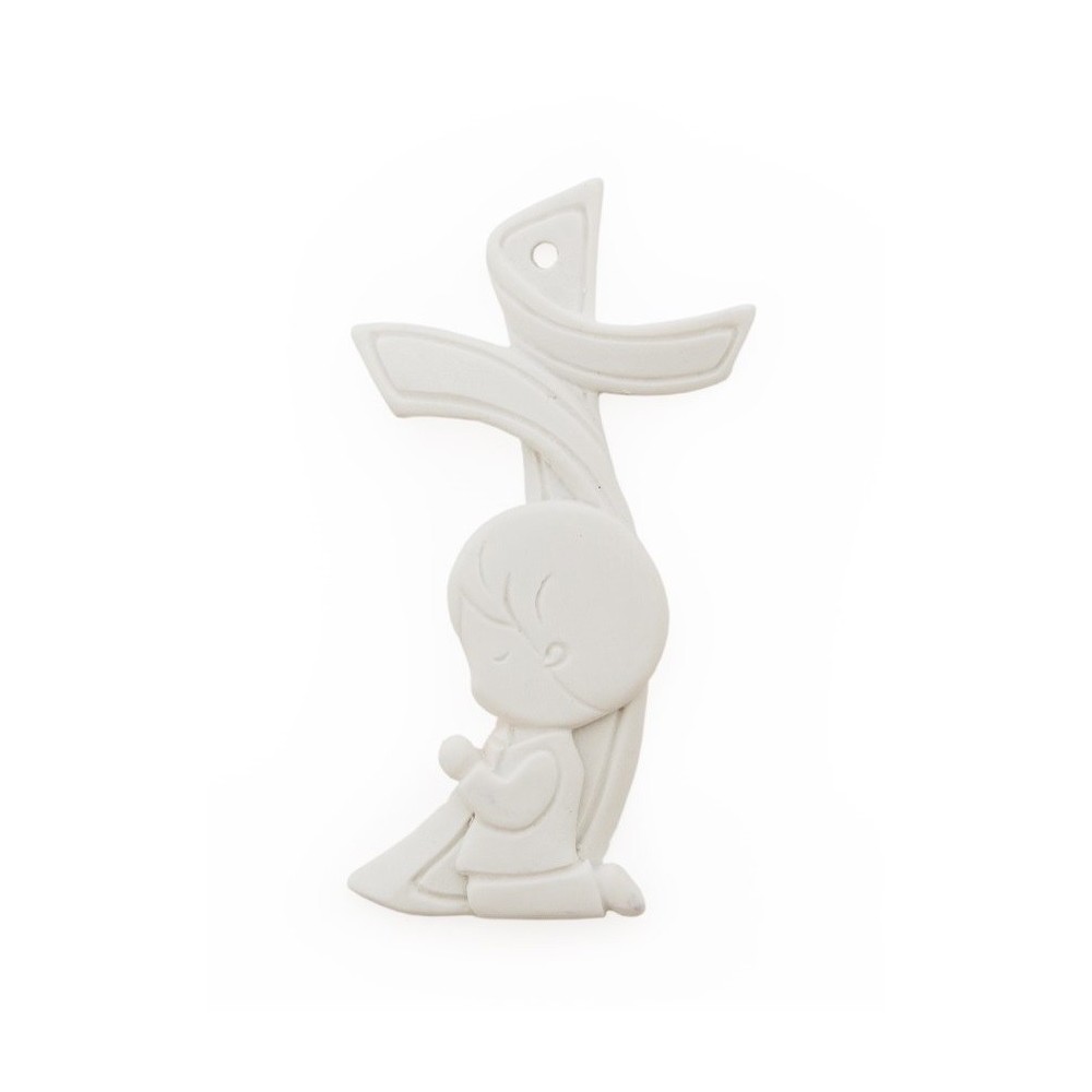 CONJ. 2 CRUZES C/MENINO A REZAR