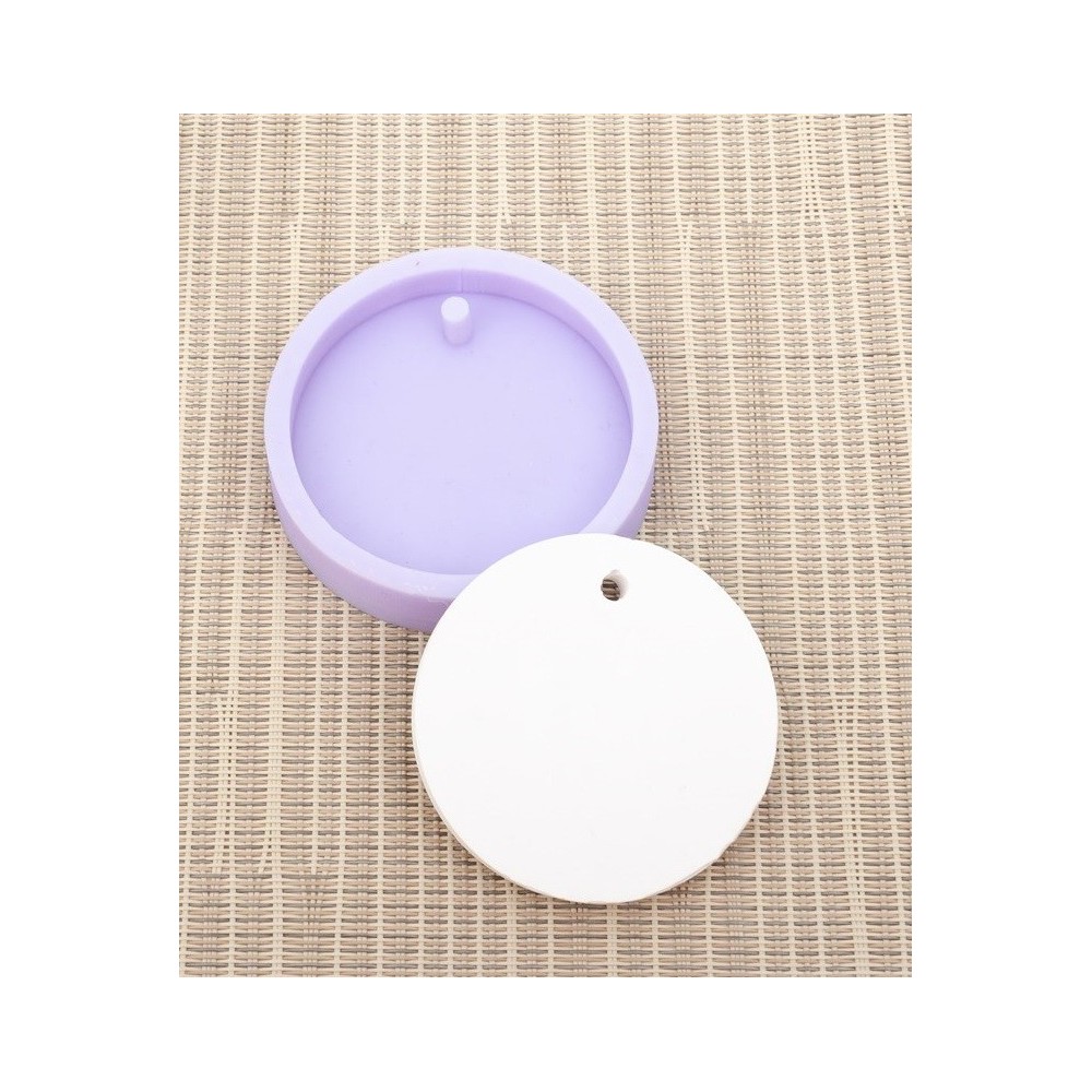 MOLDE SILICONE PLACA C/FURO