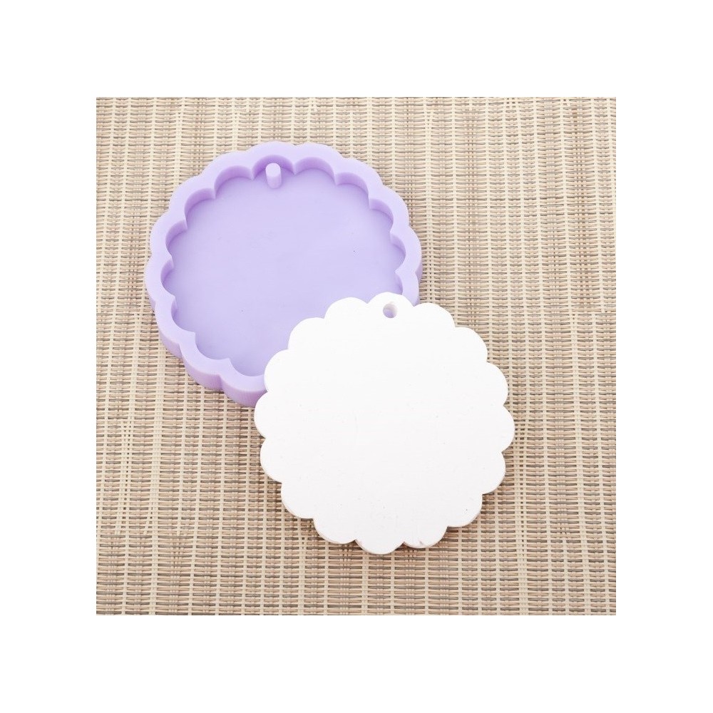 MOLDE SILICONE PLACA C/FURO